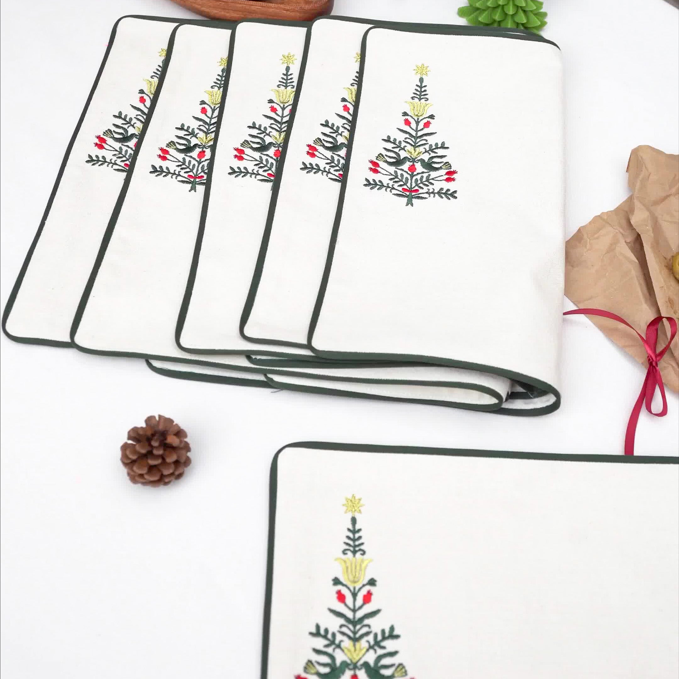 Peaceful Christmas Placemats Set