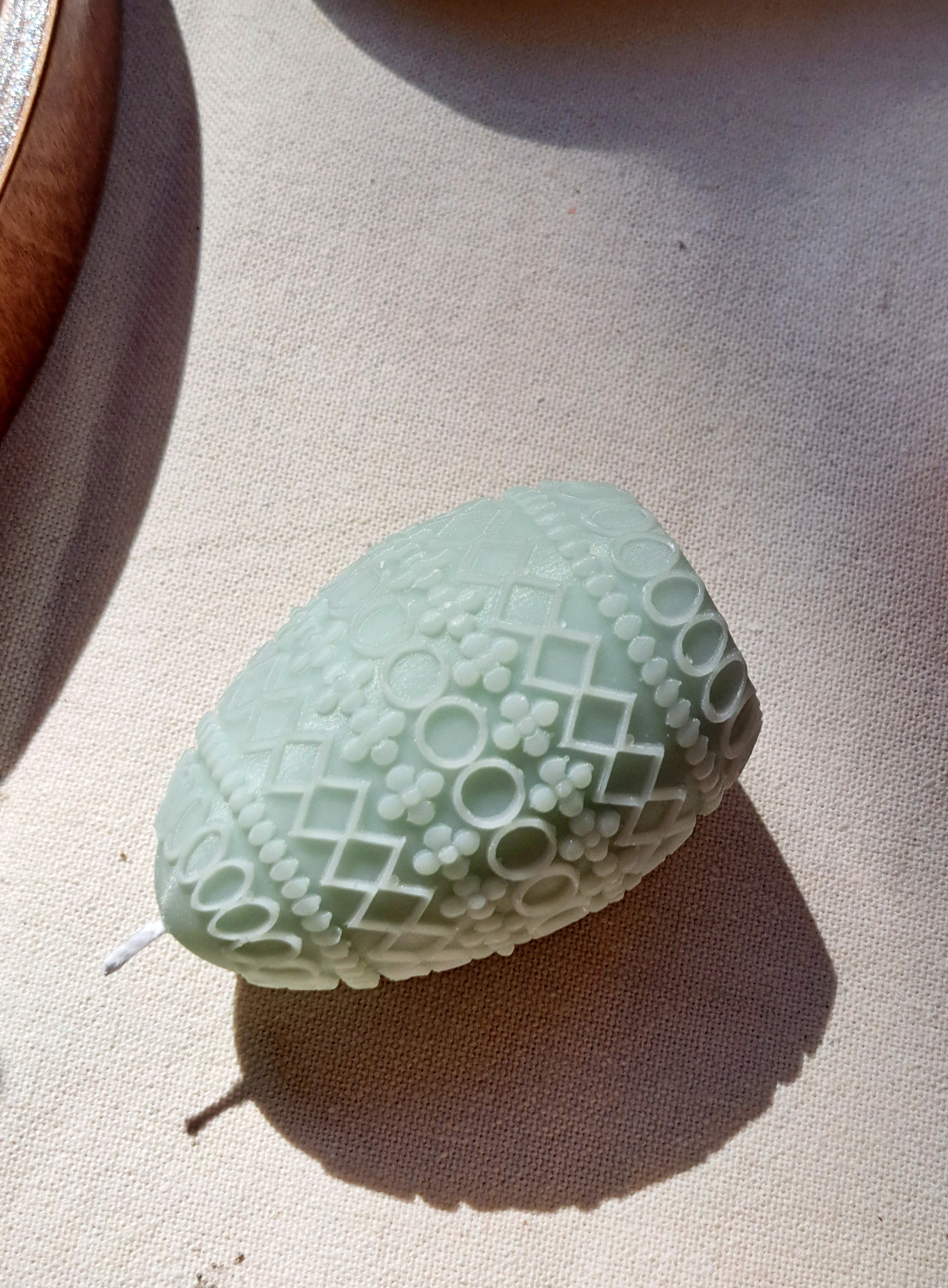 Easter Egg Floral Candle