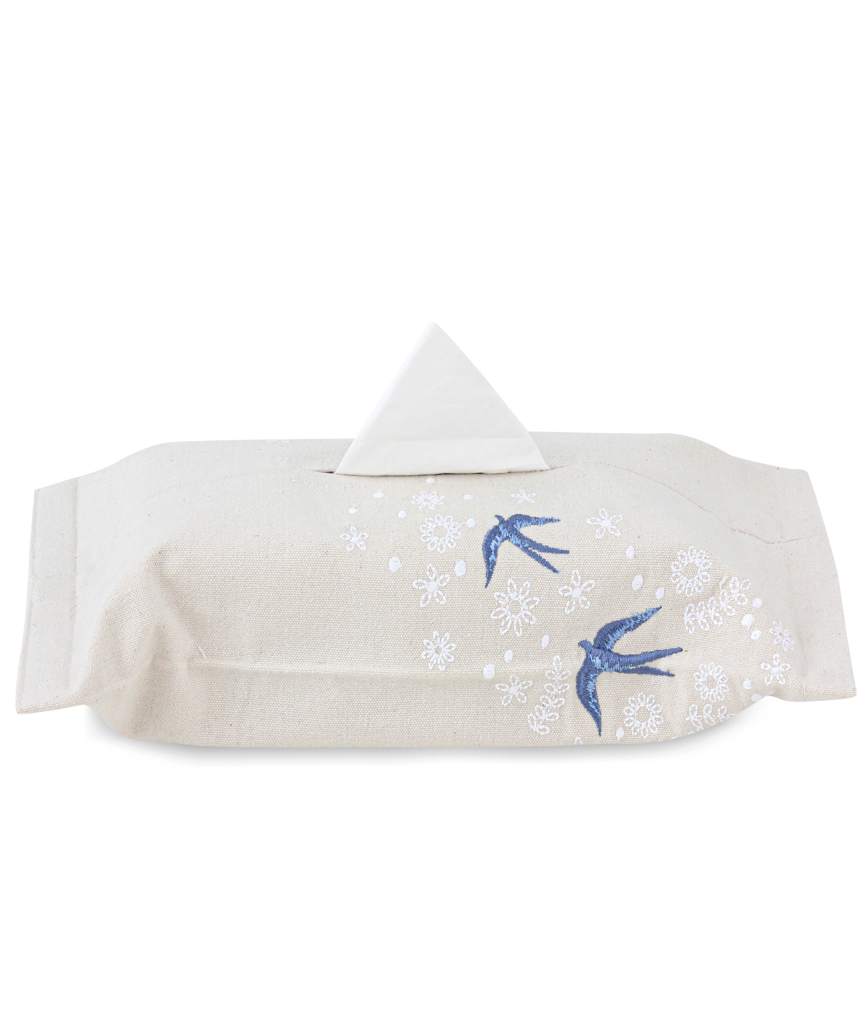 Birds & Flowers Tissue Box Cover