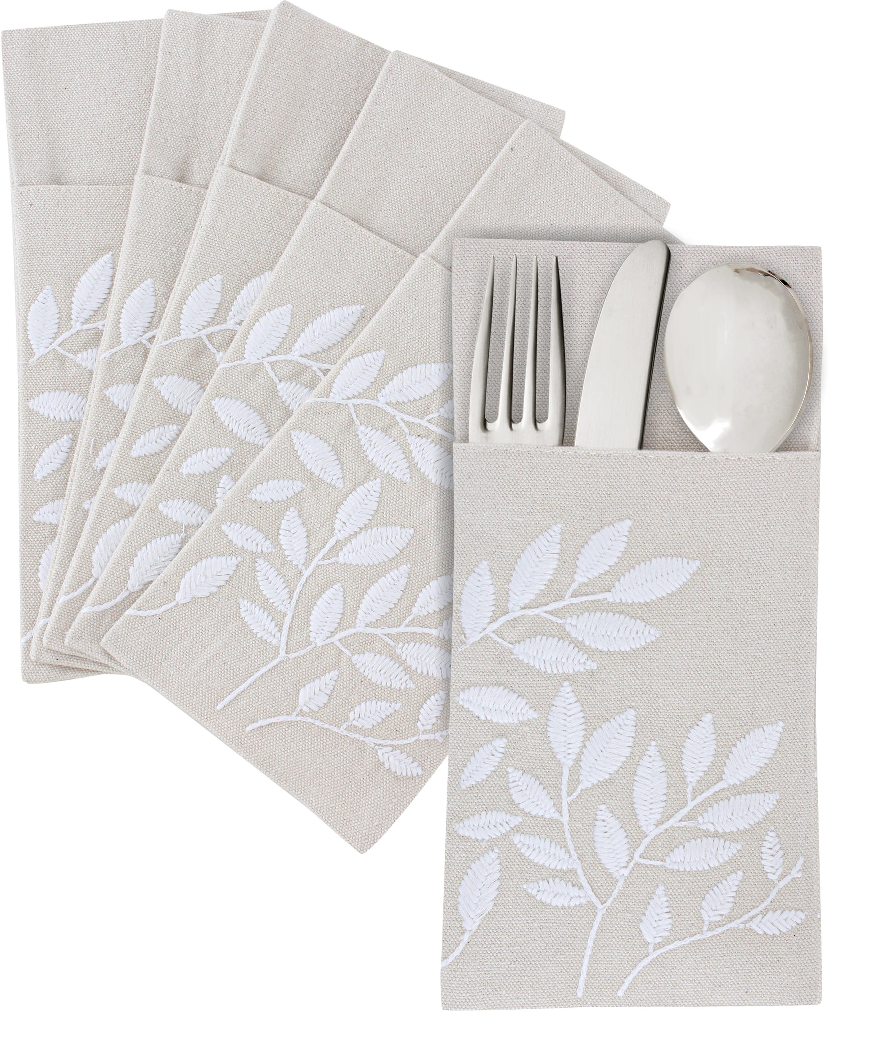 Summer Leaves Cutlery Holder Set