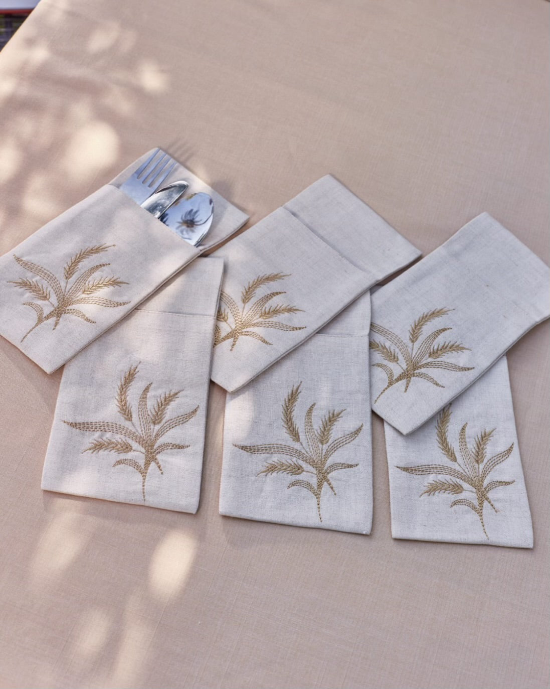 Golden Harvest Cutlery Holder Set