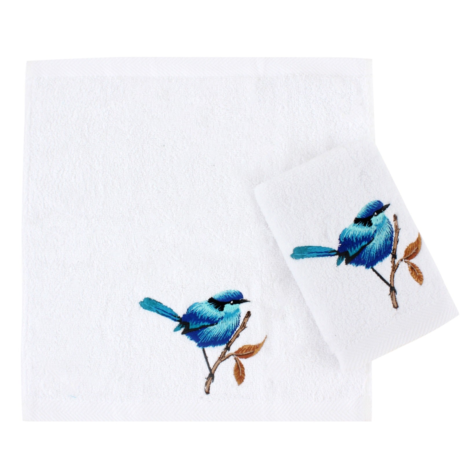 Blue Bird Guest Towel Set