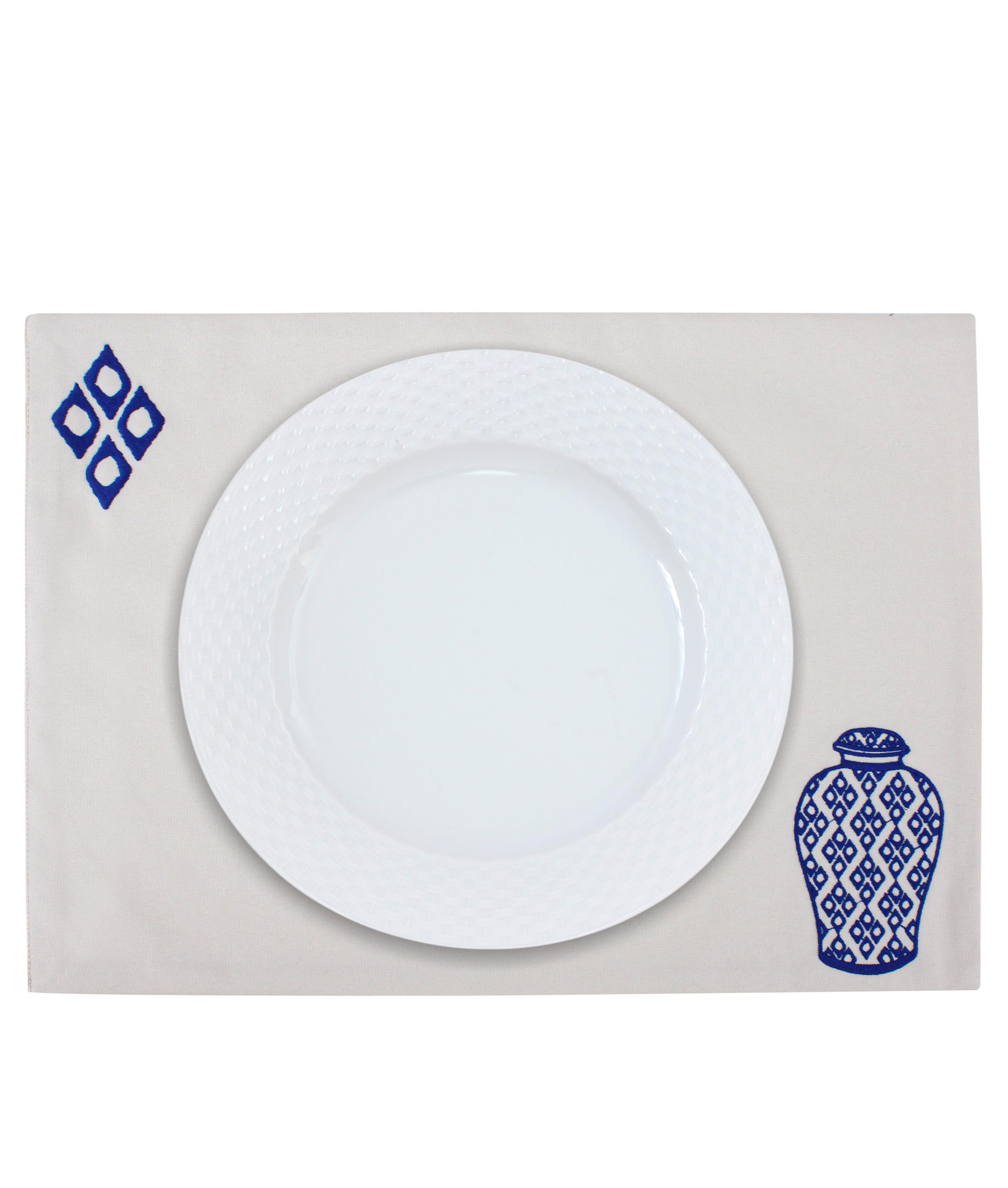 Bleu Blanc Placemat Set