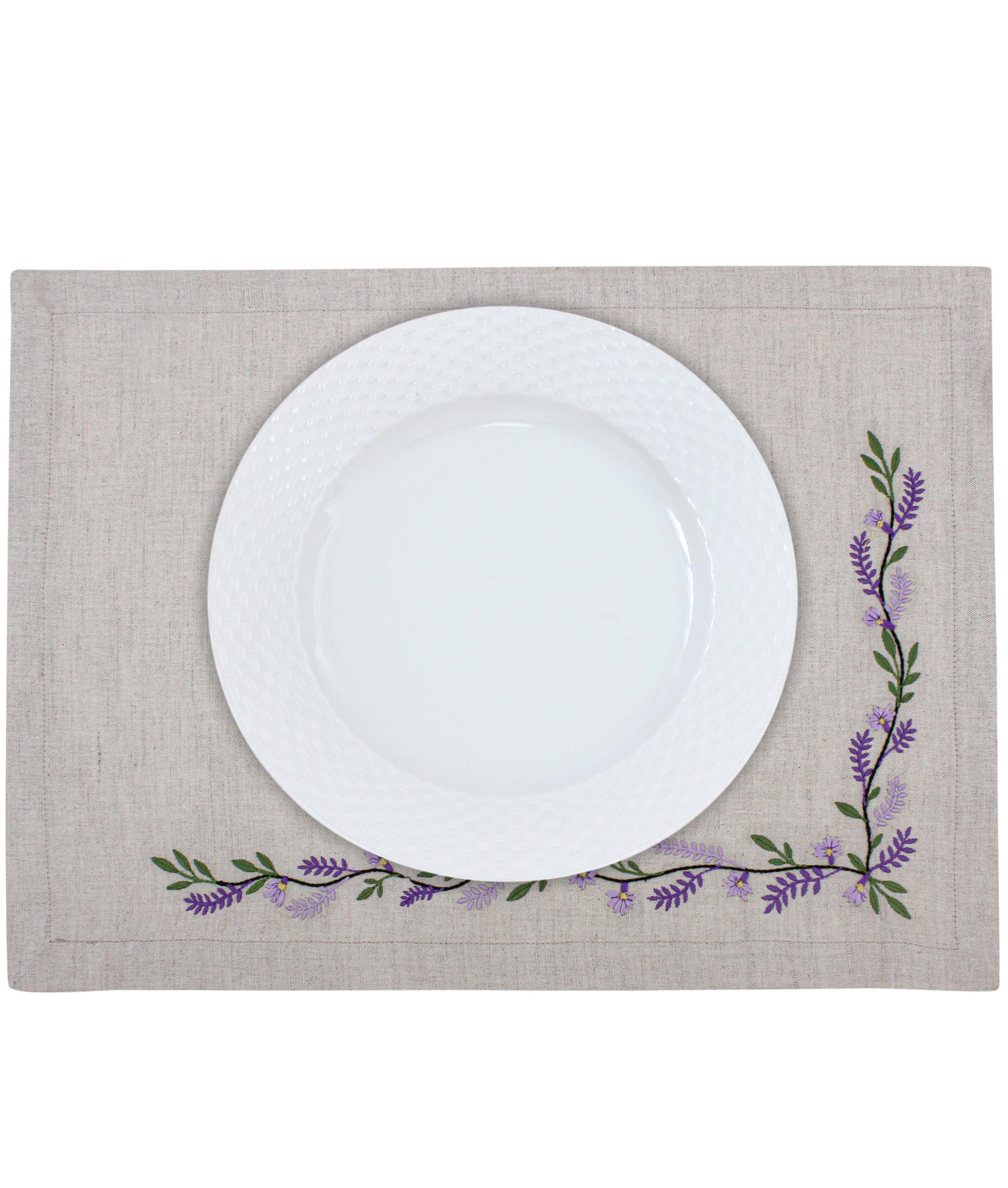 Lavender Bloom Placemats Set