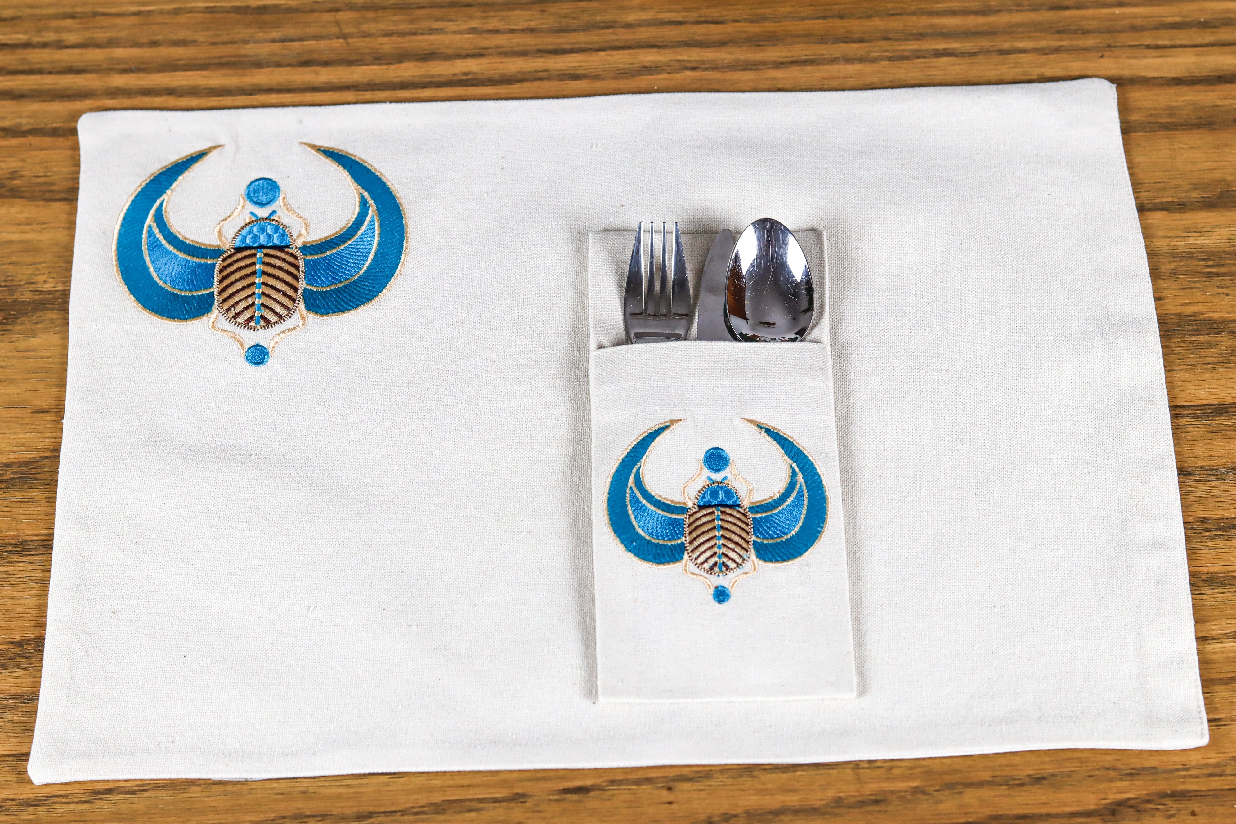 Winged Scarab Placemat Set