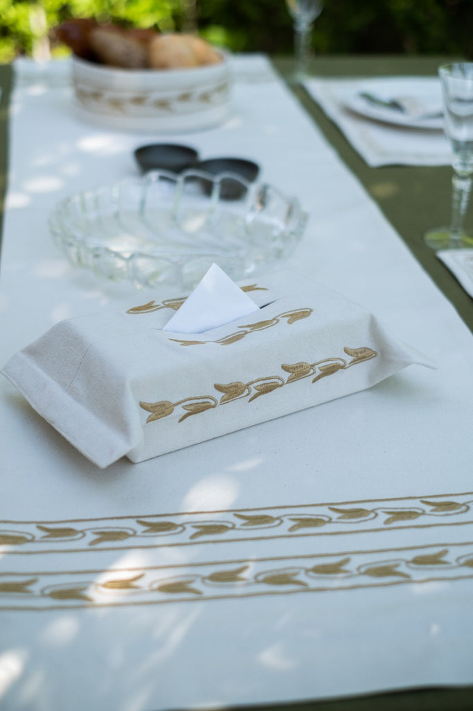 Lotus Chain Tissue Box Cover