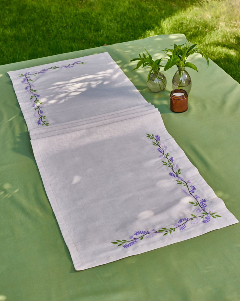 Lavender Bloom Table Runner