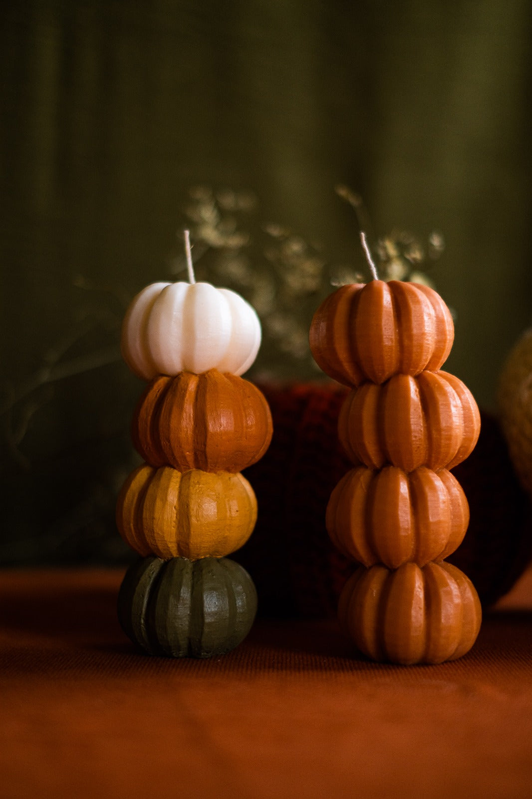 Spiced Pumpkin Stack Candle