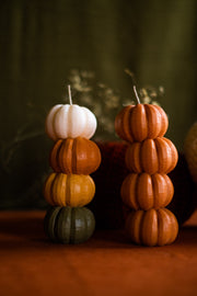 Spiced Pumpkin Stack Candle