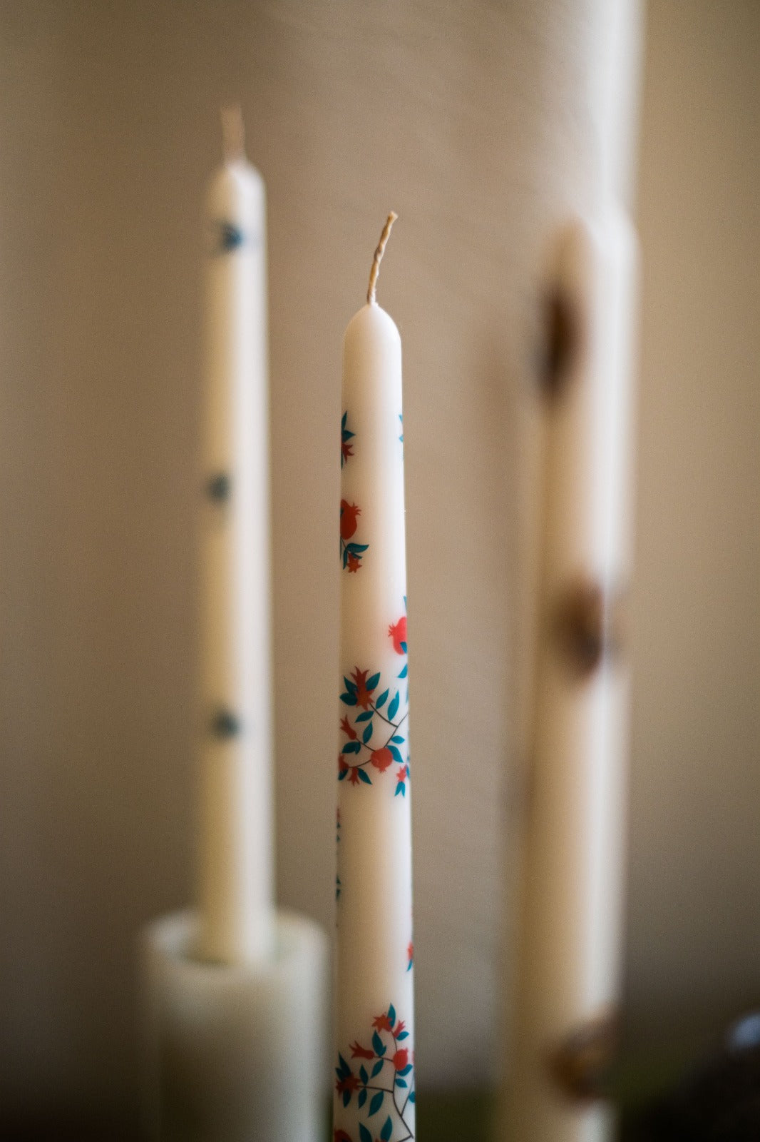 Pomegranate Field Taper Candle