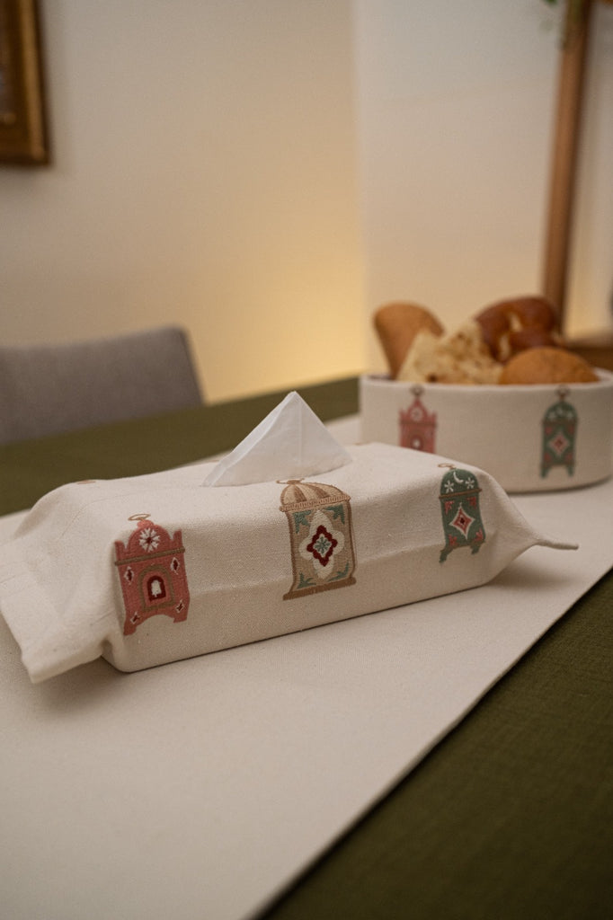 Pastel Lantern Tissue Box Cover