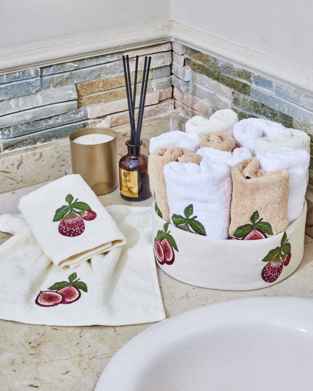 Fig Field Guest Towels Set