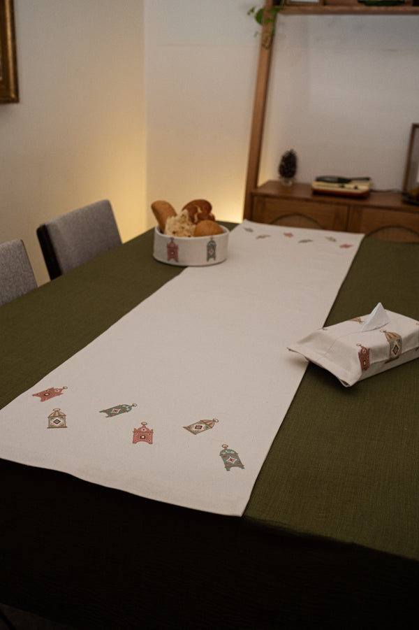 Pastel Lantern Table Runner