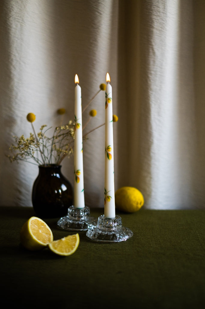 Lemon Taper Candle