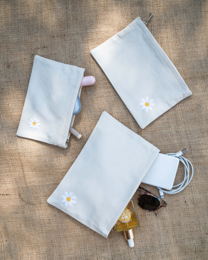 Daisy Upcycled Pouch