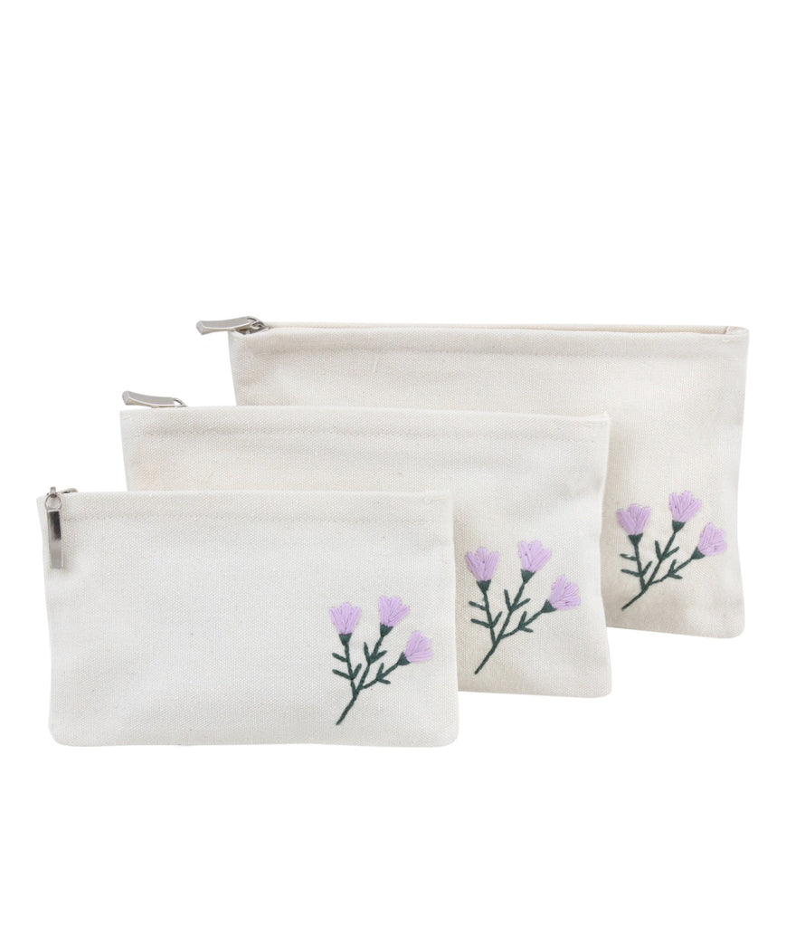 Lavender Upcycled Pouch