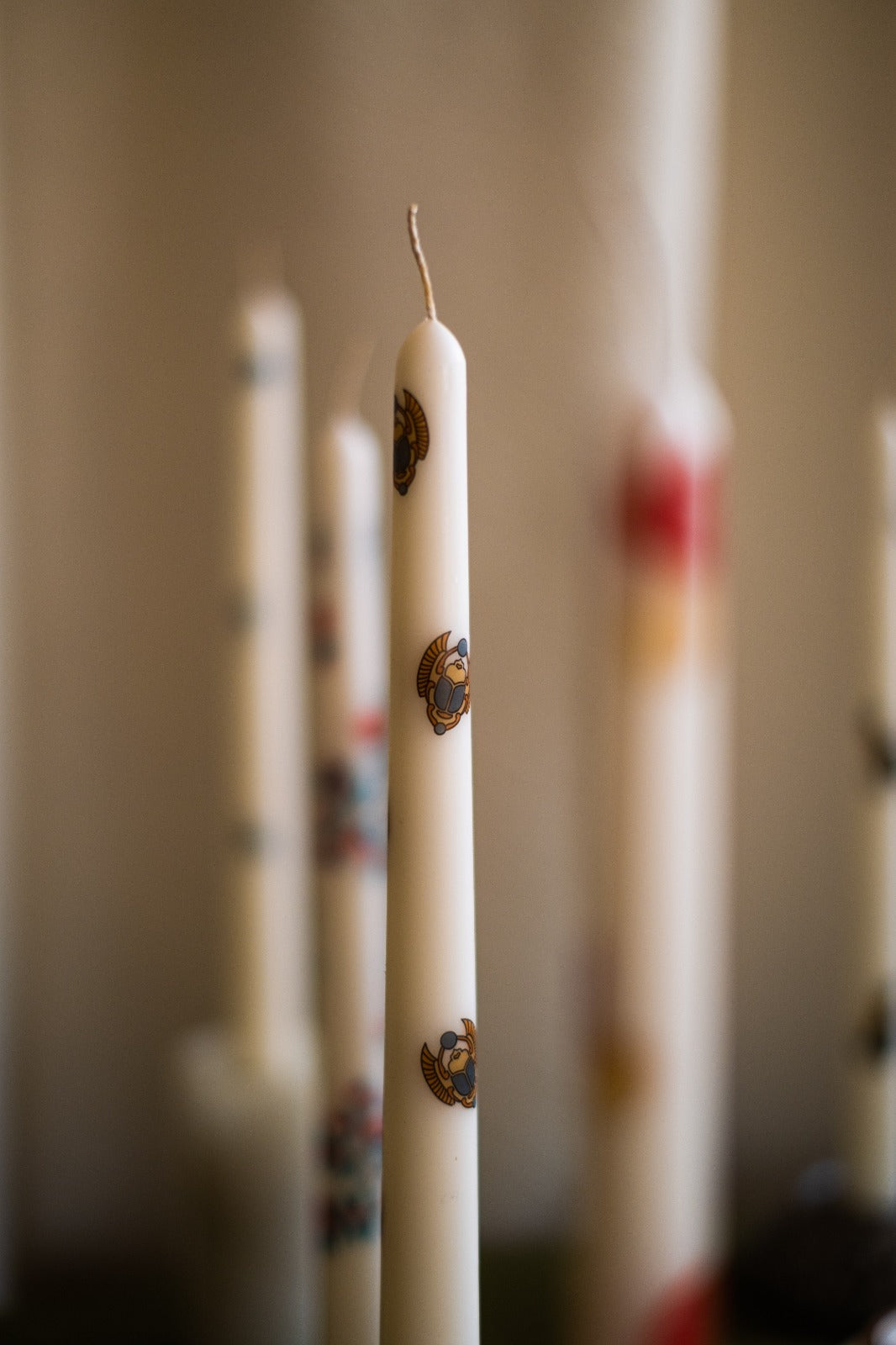 Scarab Wing Taper Candle