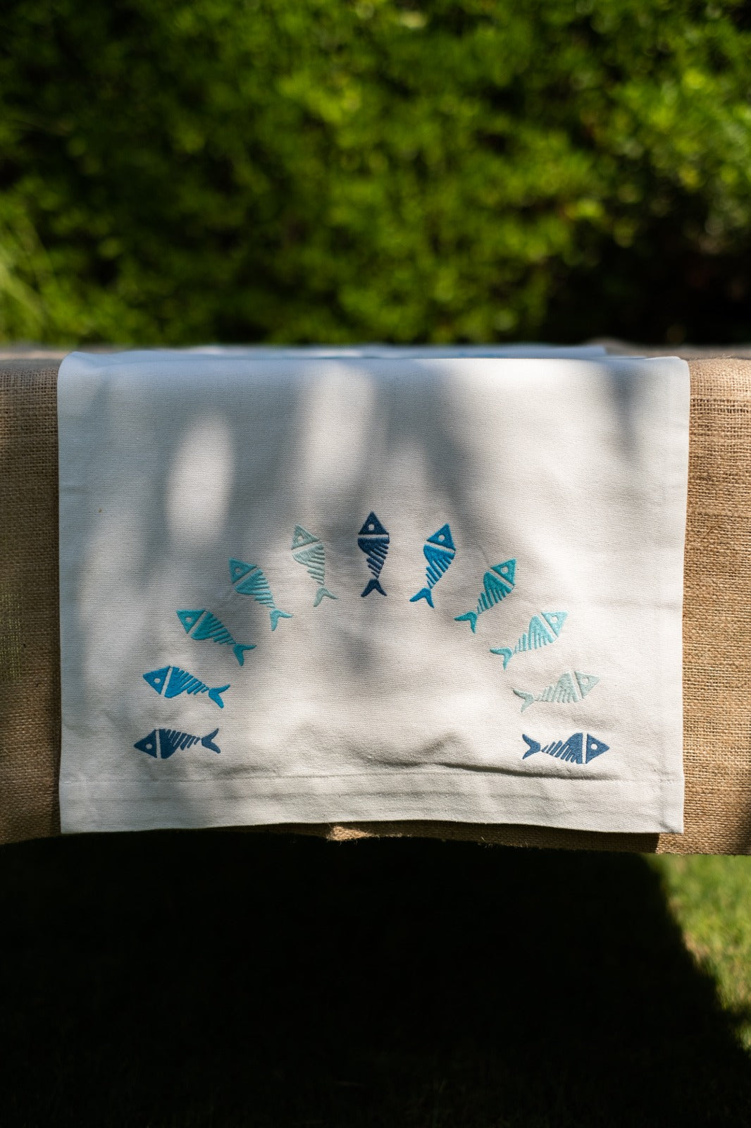 Flowing Fish Table Runner