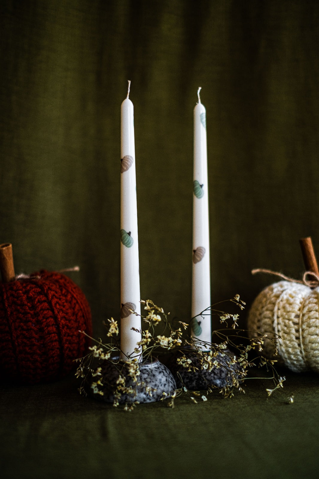 Pumpkin Patch Taper Candle