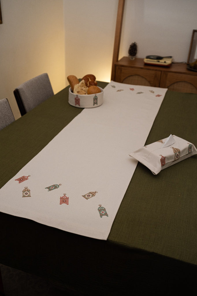 Pastel Lantern Table Runner