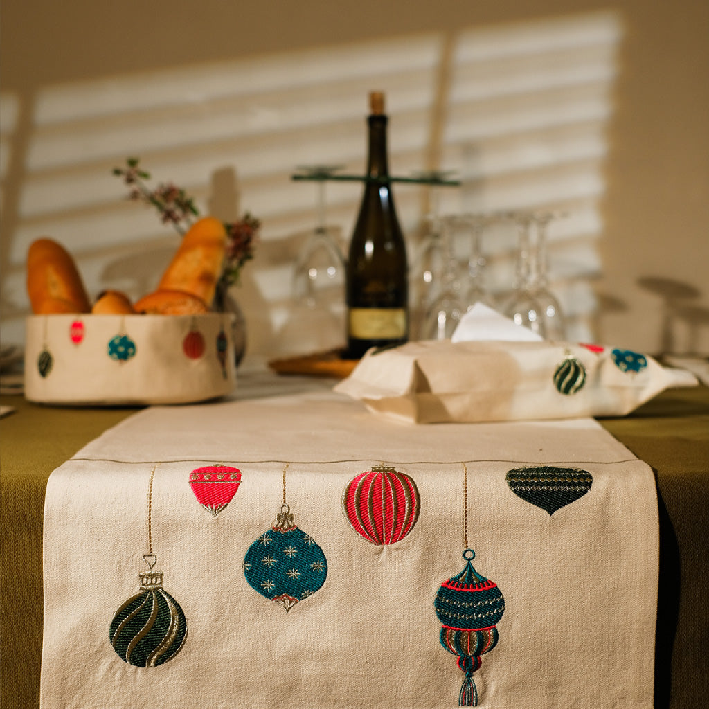 Christmas Lights Table Runner
