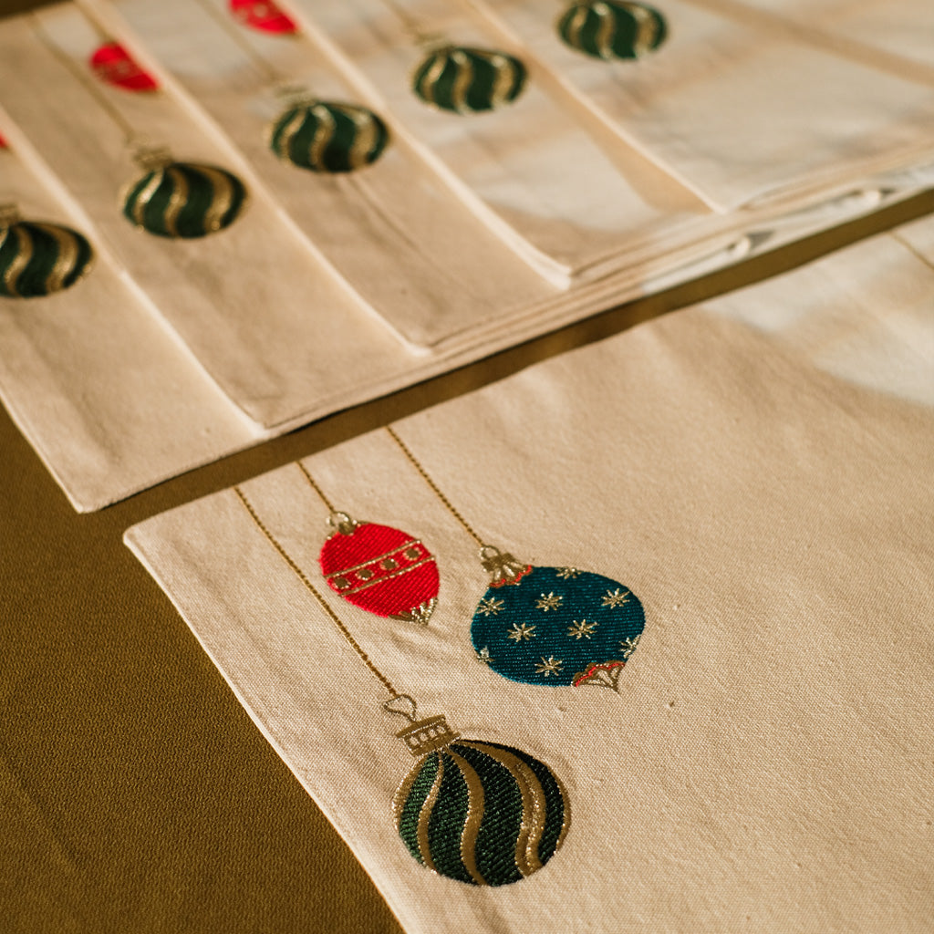 Christmas Lights Placemat Set
