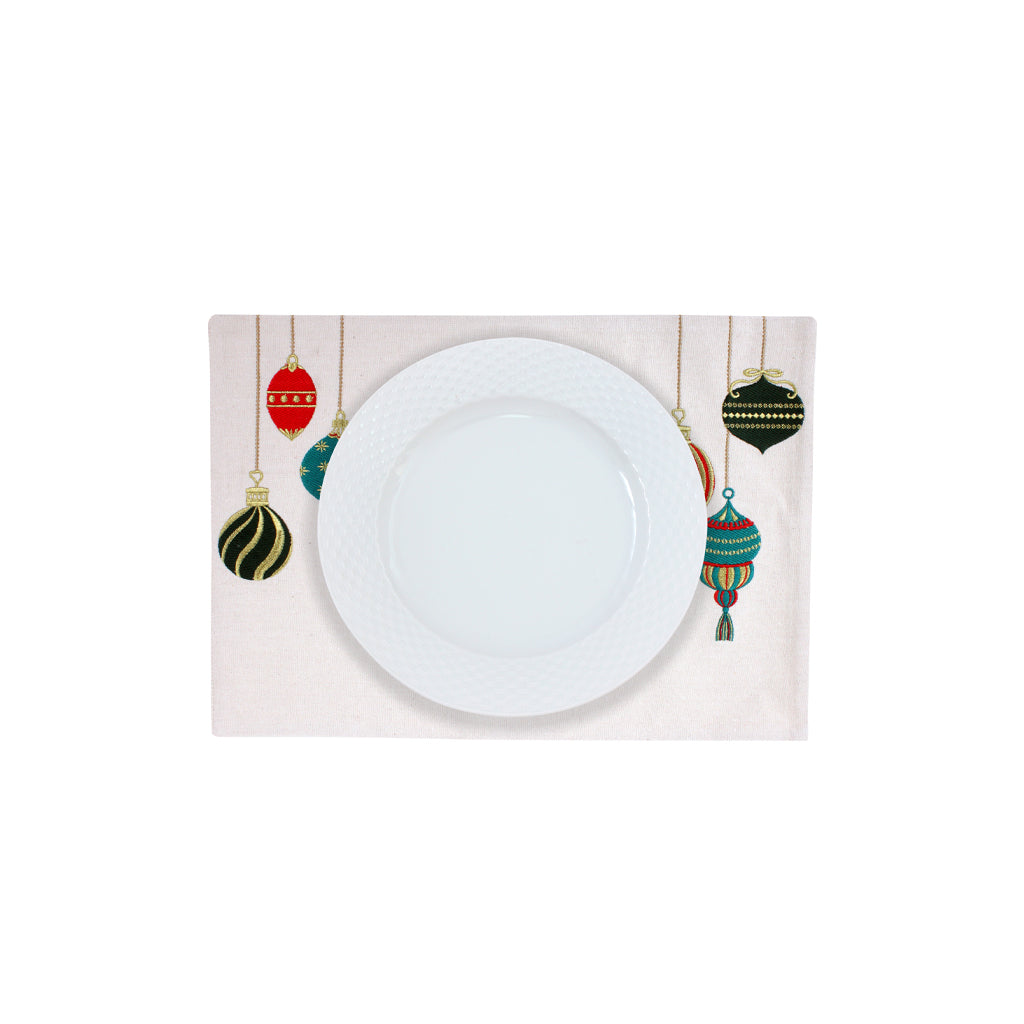 Christmas Lights Placemat Set