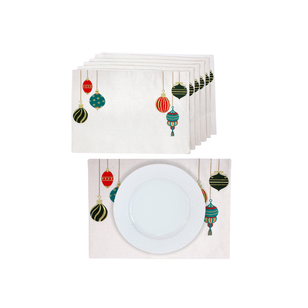 Christmas Lights Placemat Set