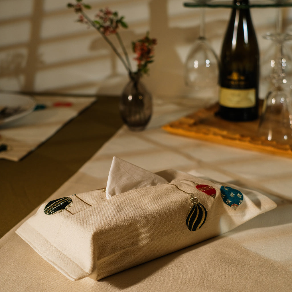 Christmas Lights Tissue Box Cover