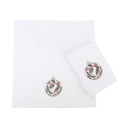 Frosted Ornaments Guest Towels Set