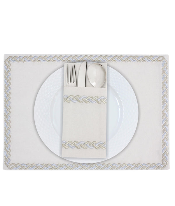 The Regal Braid Cutlery Holder Set