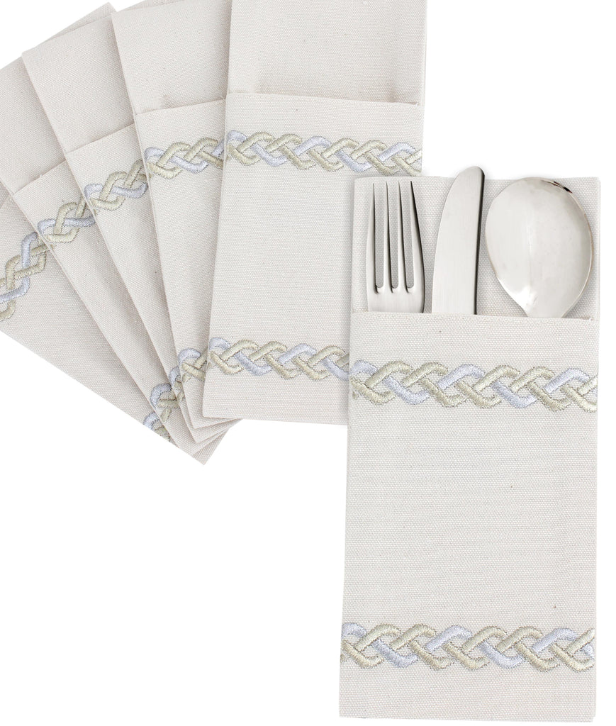 The Regal Braid Cutlery Holder Set