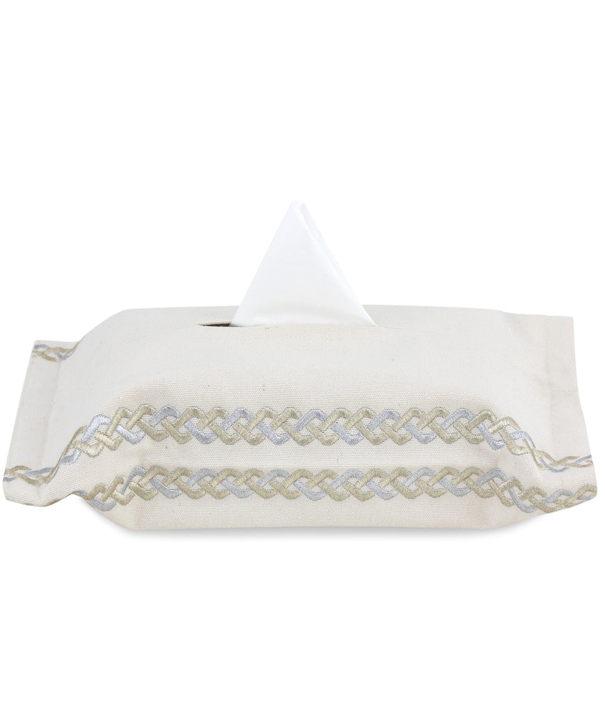 The Regal Braid Tissue Box Cover