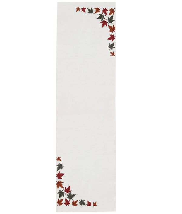 Maple Leaves Canvas Table Runner
