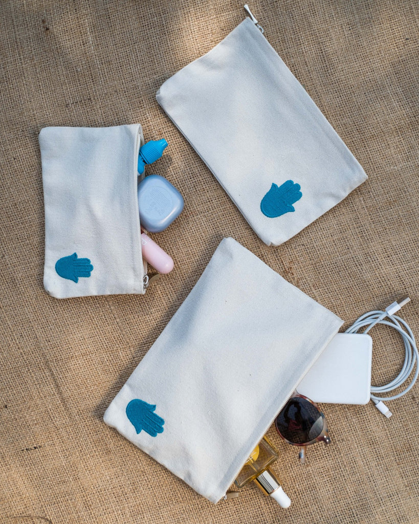 Coral Kaff Upcycled Pouch