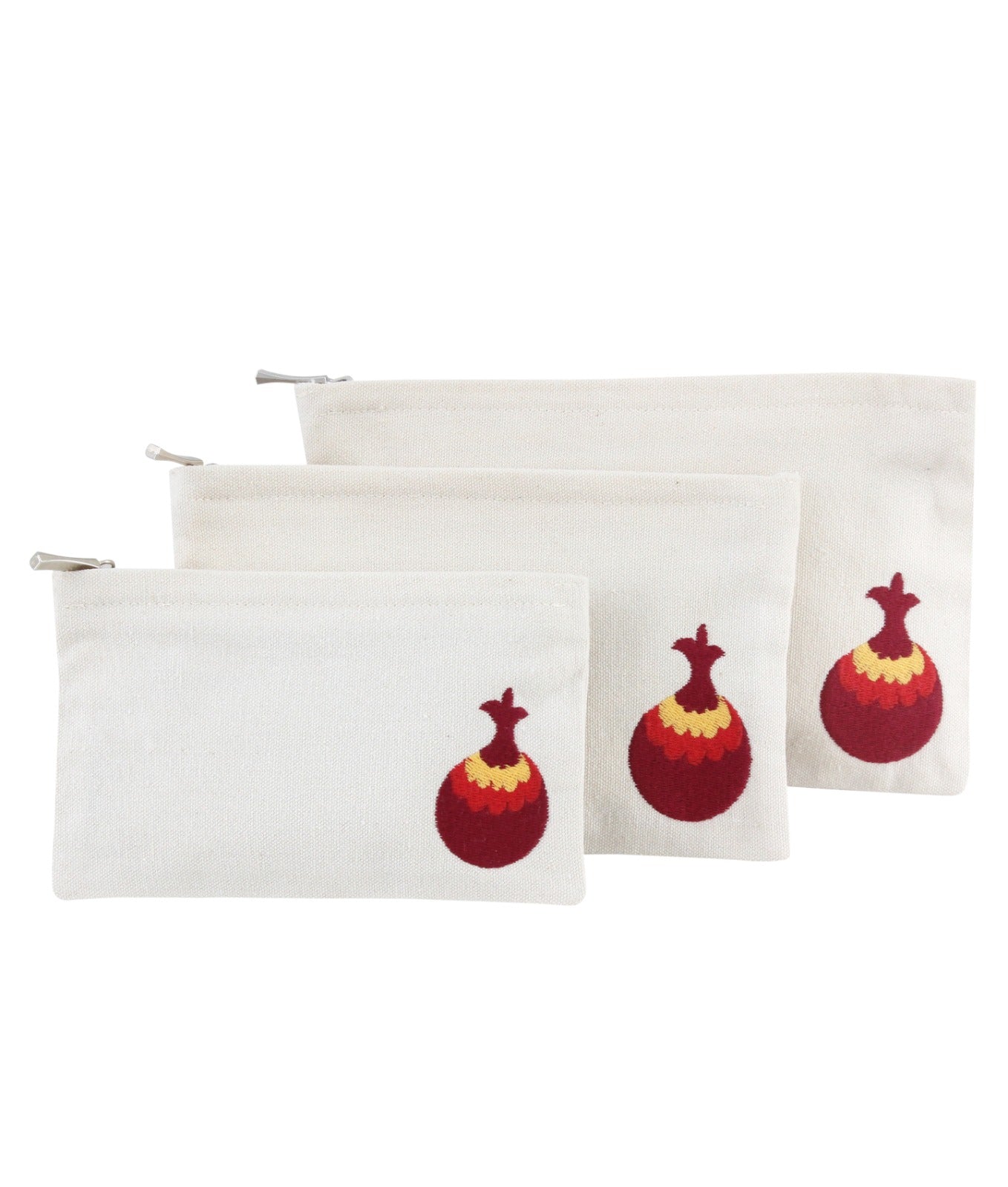 Pomegranate Breeze Upcycled Pouch