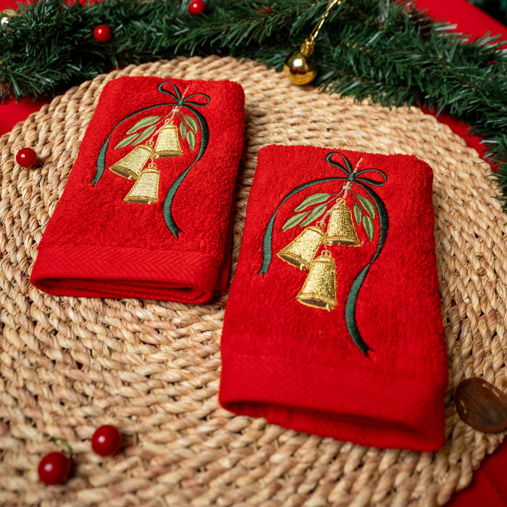 Jingle Bells Guest Towels Set