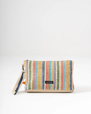 Sol Raffia Clutch - Prism