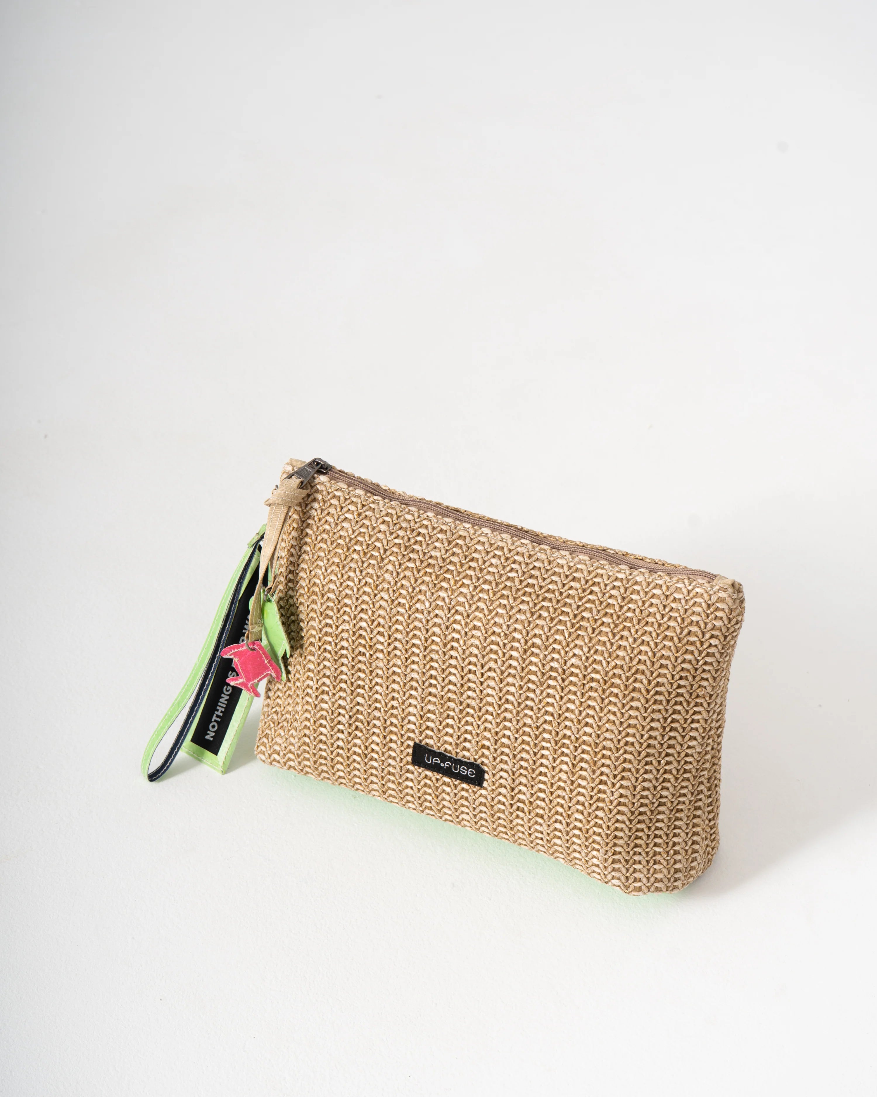 Sol Raffia Clutch - Pistachio