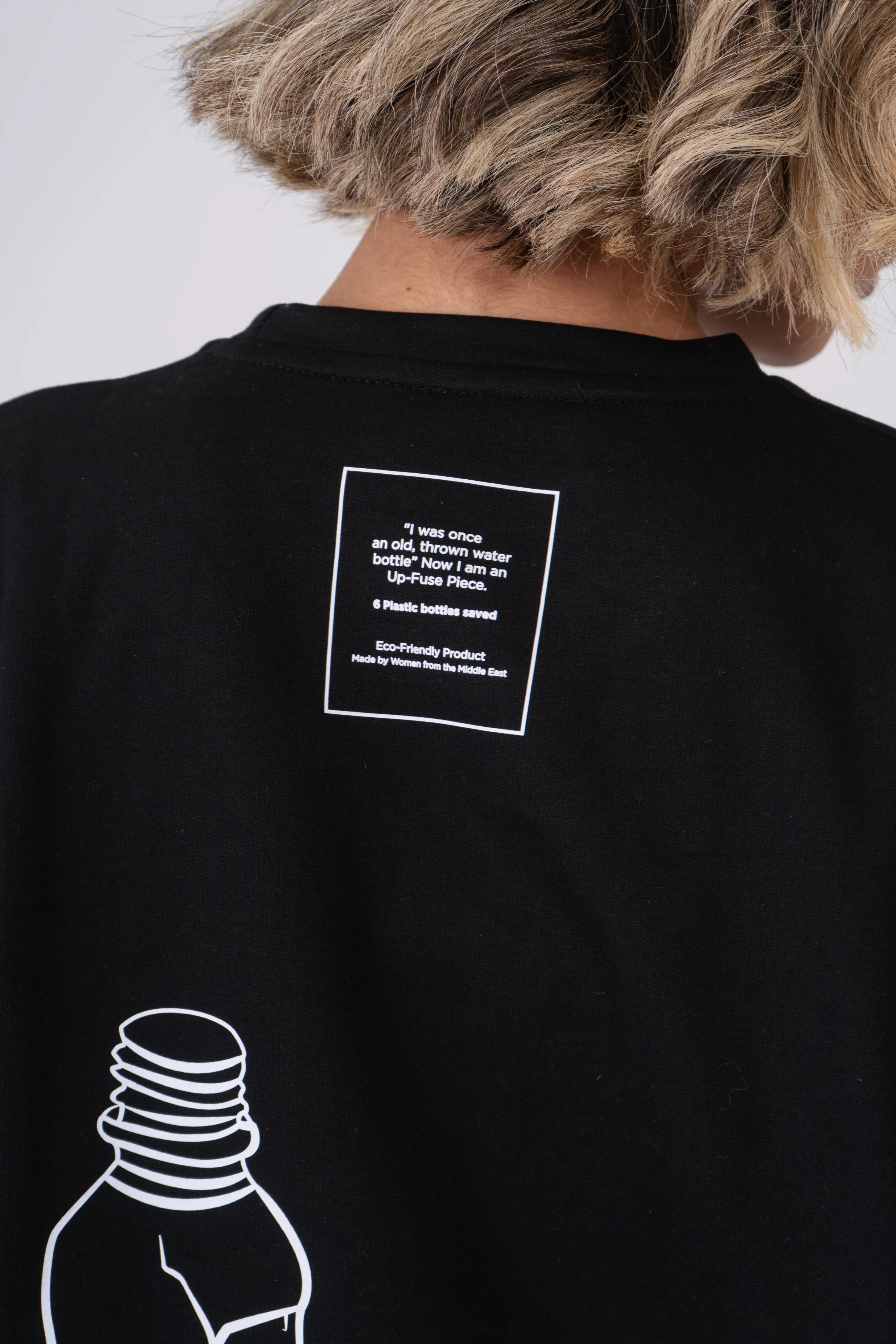 Oversized Wasted T-Shirt - Black