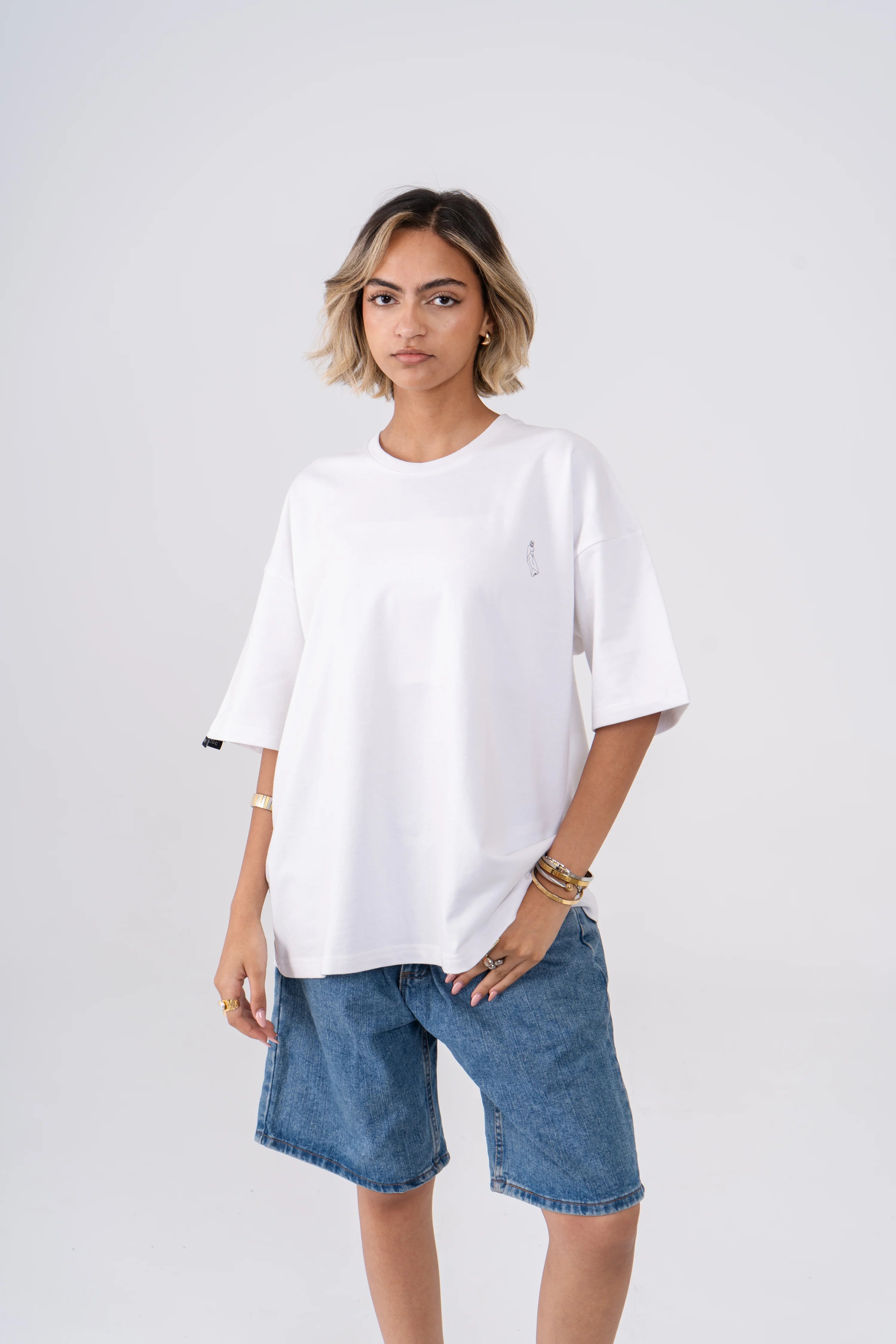 Oversized Wasted T-Shirt - White