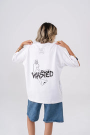 Oversized Wasted T-Shirt - White