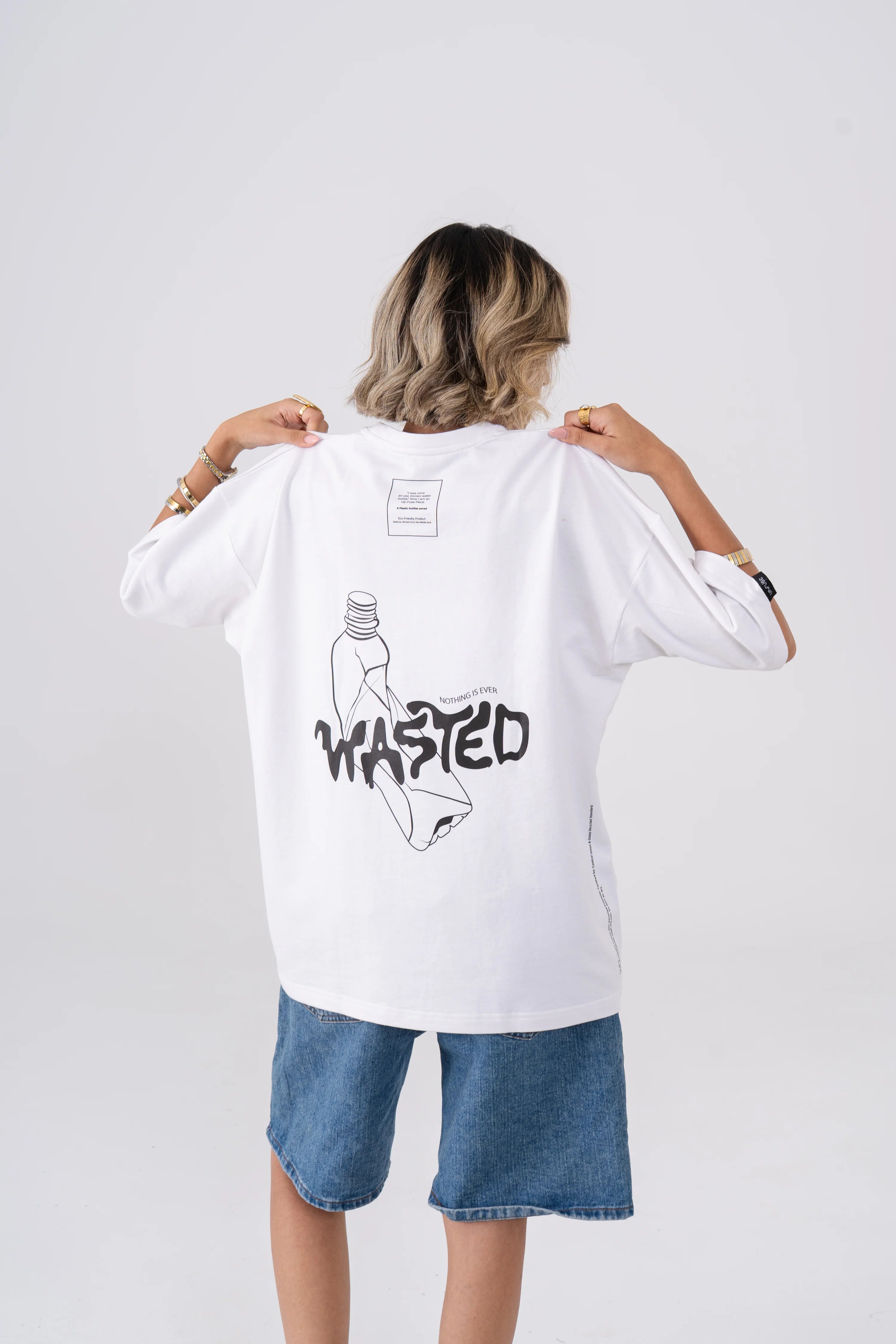 Oversized Wasted T-Shirt - White