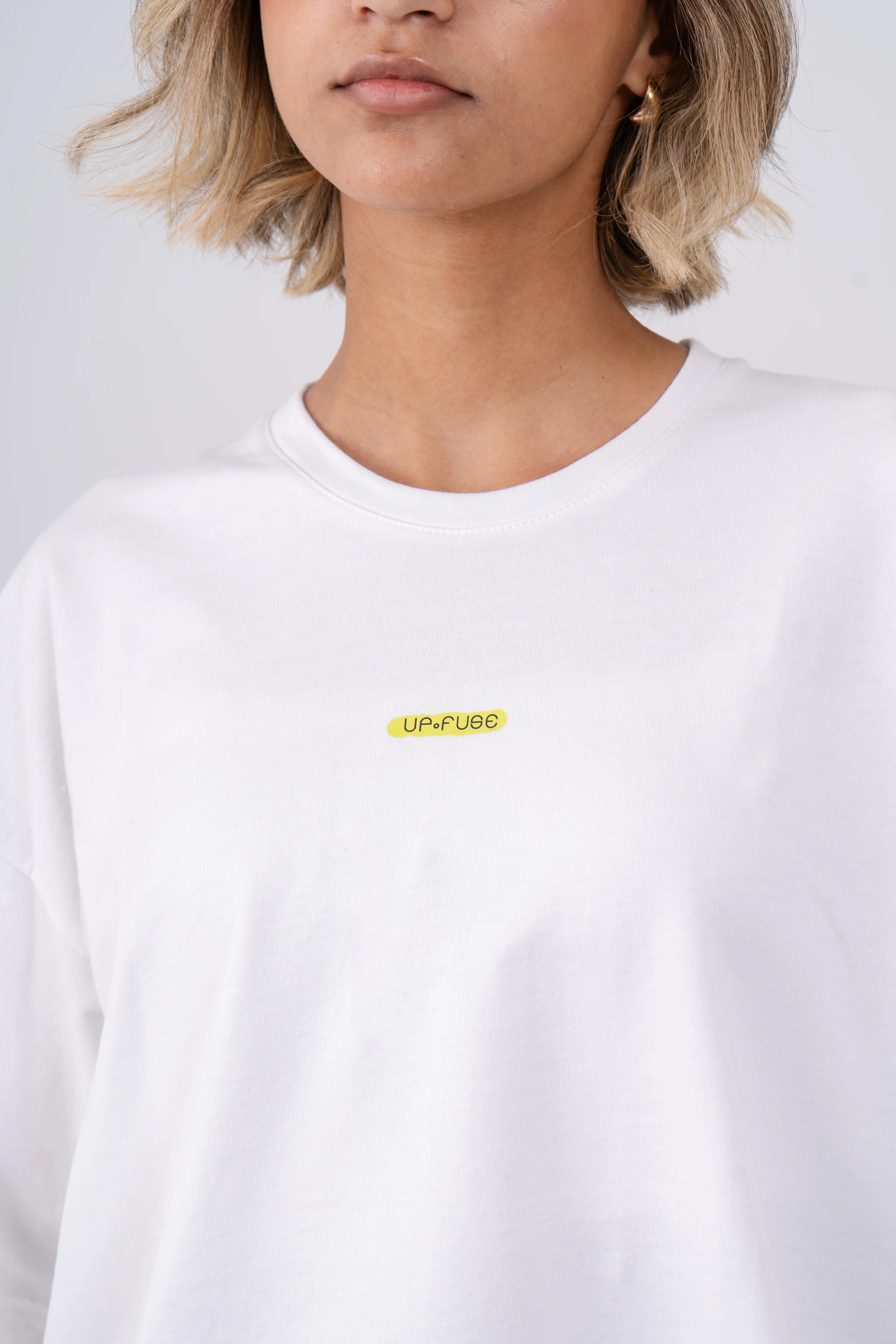 Oversized Crosswords T-Shirt - White