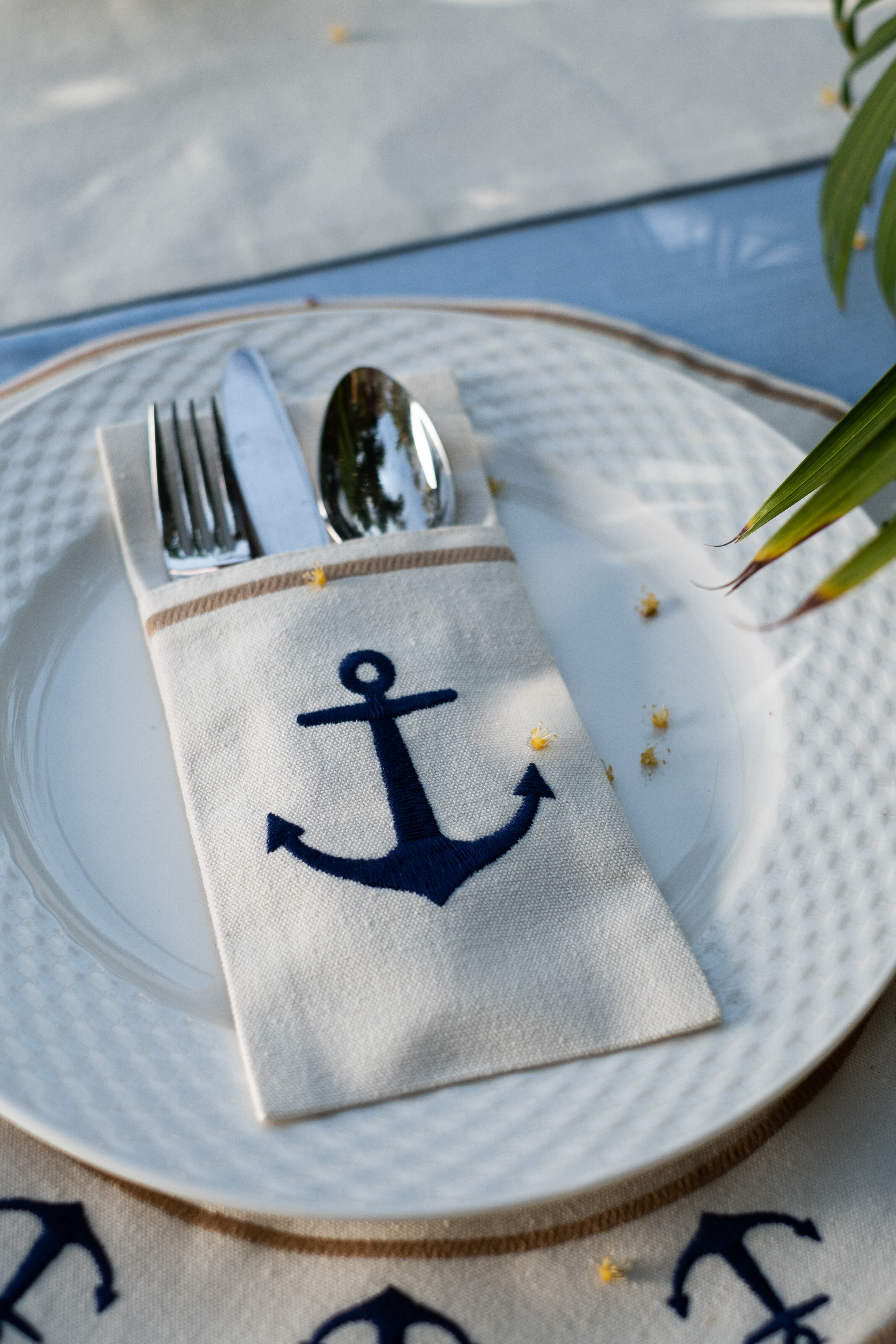 Salty Anchor Cutlery Holder Set