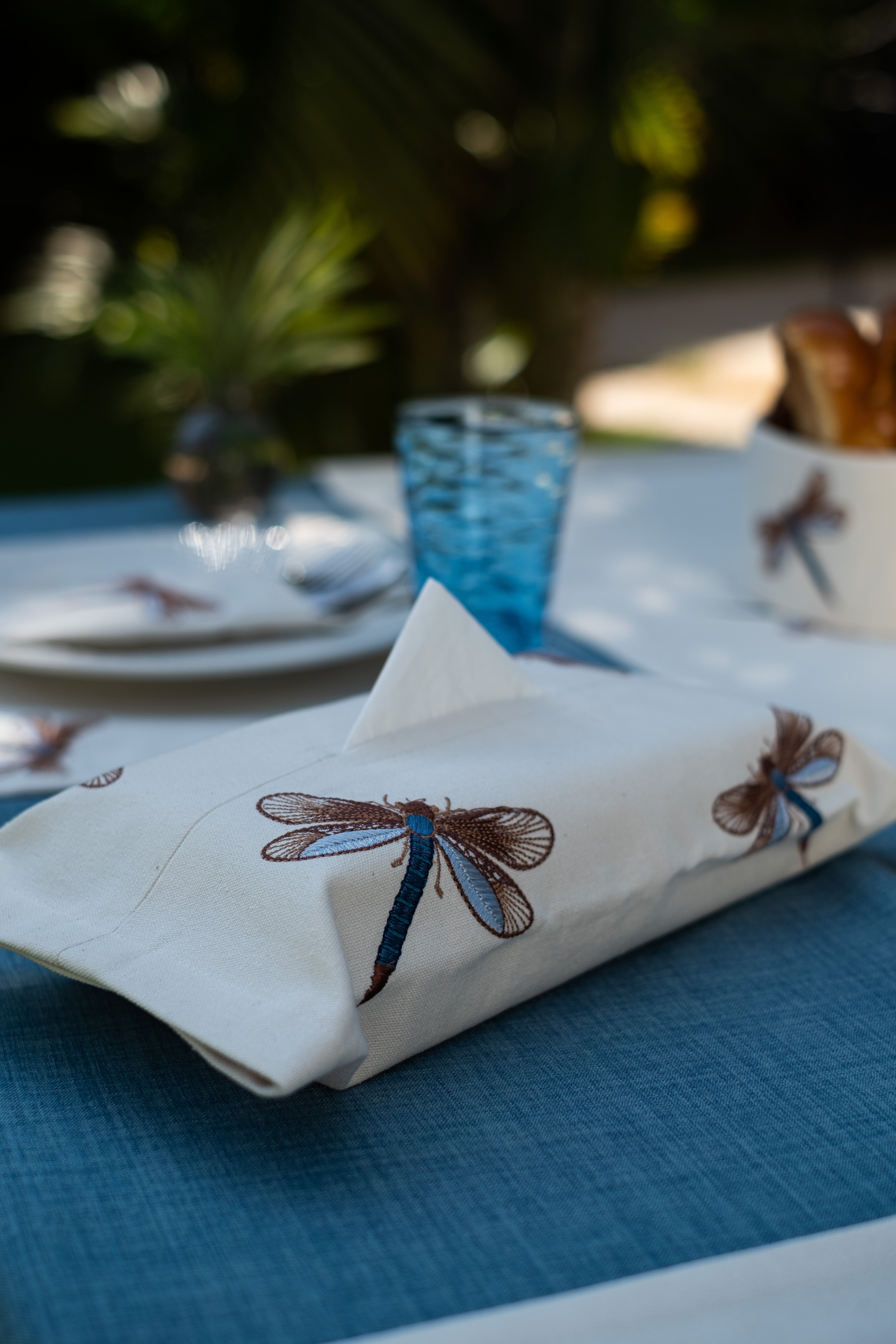 Dragonfly Glow Tissue Box Cover