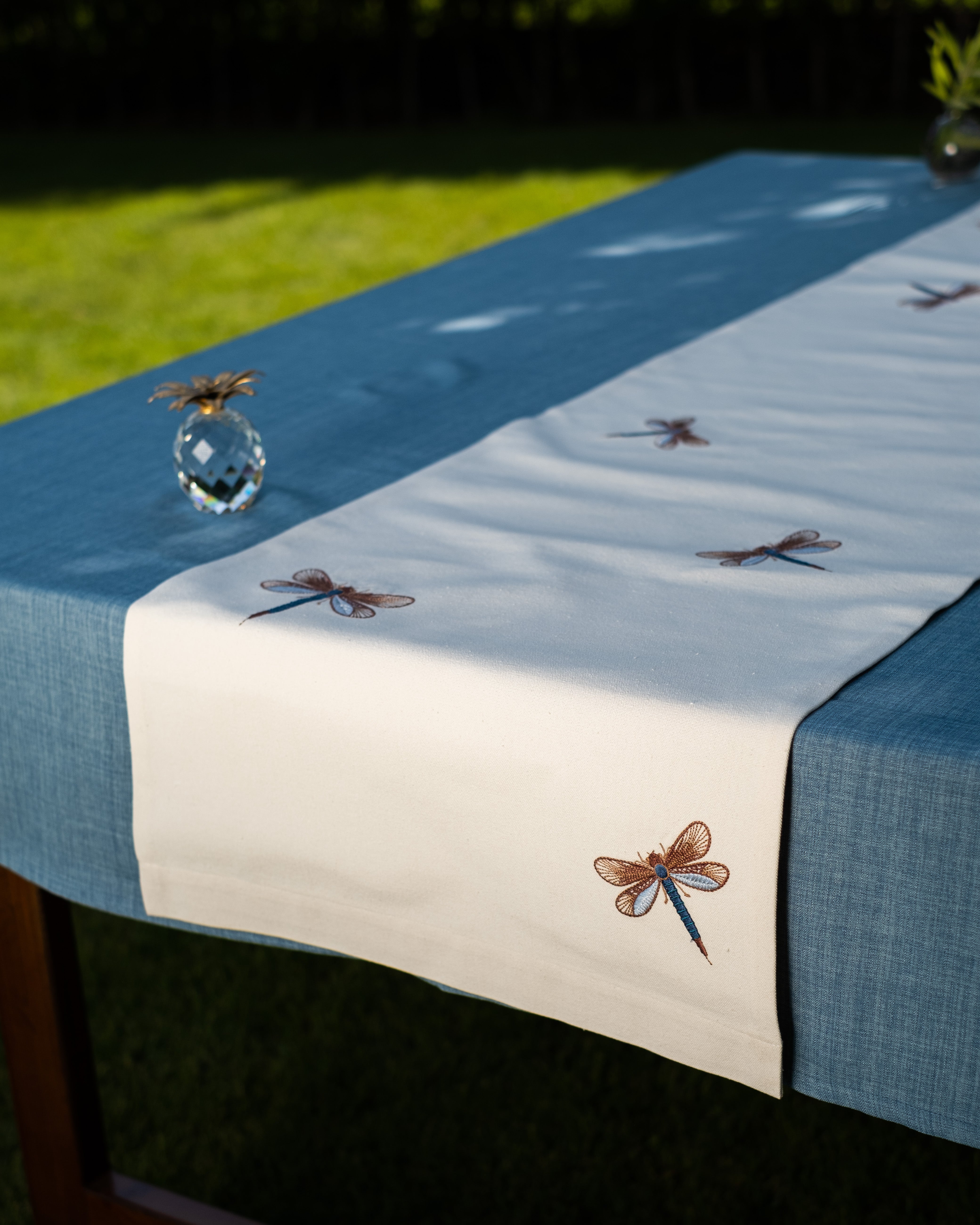 Dragonfly Glow Table Runner