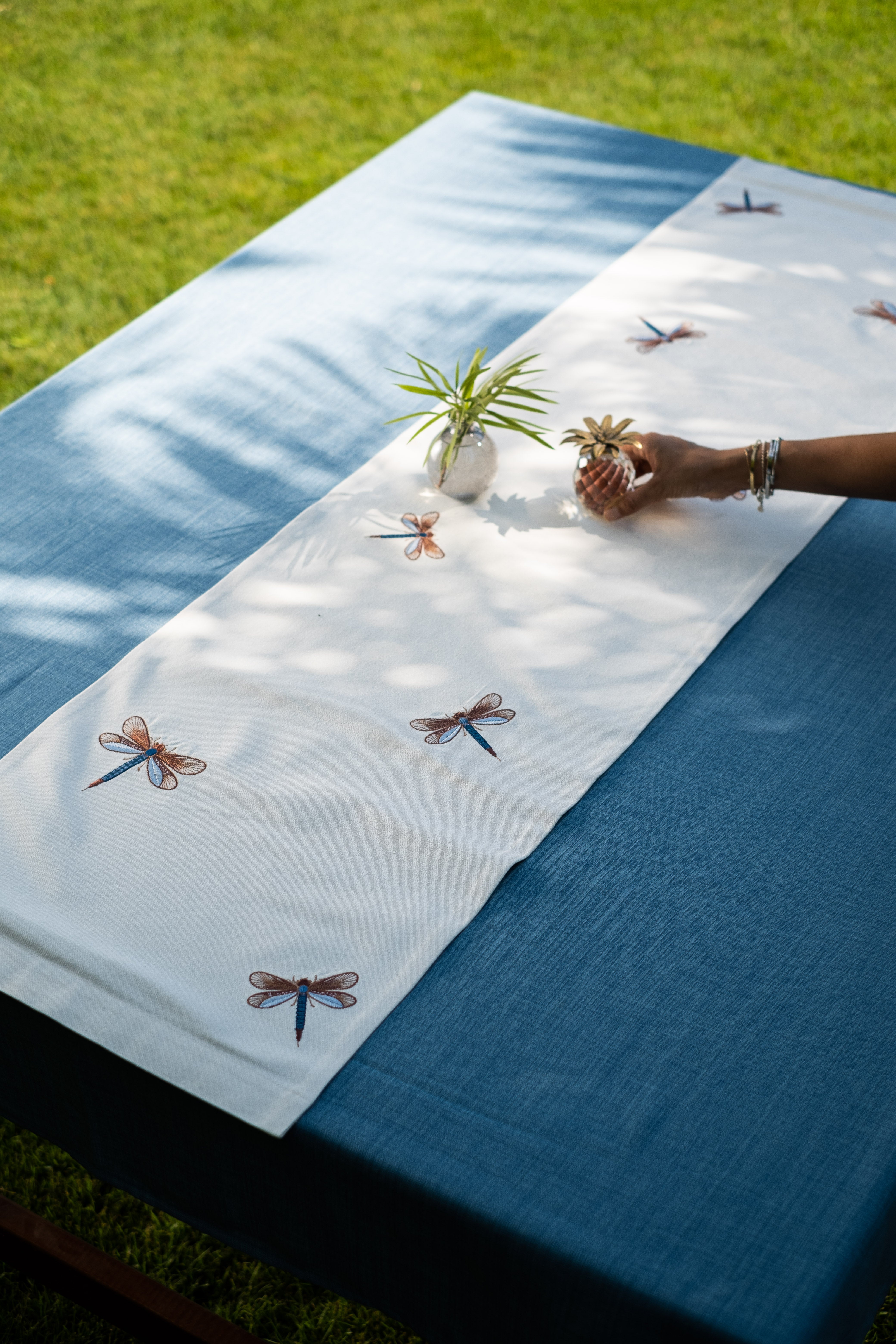 Dragonfly Glow Table Runner