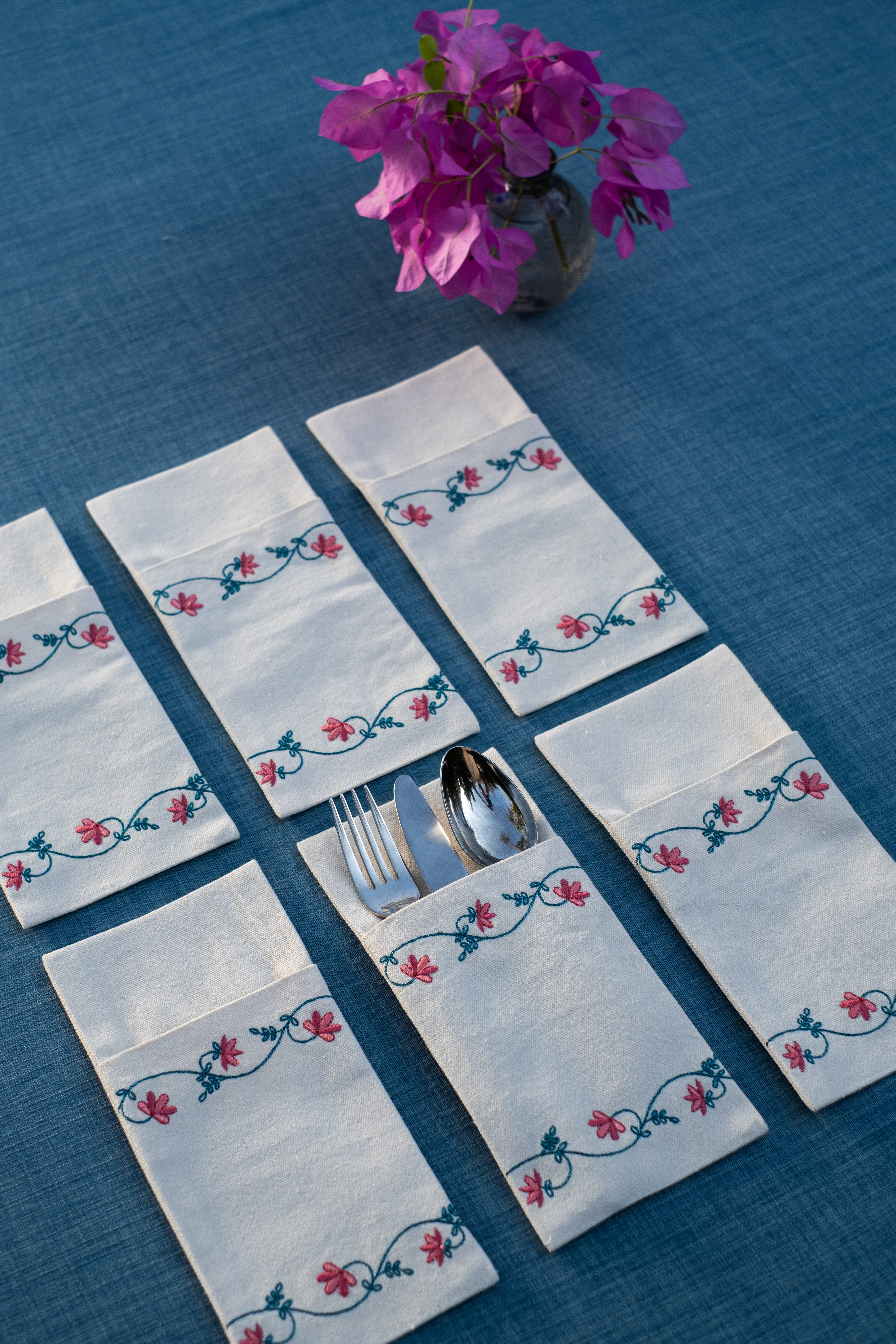 Spring Blossom Cutlery Holder Set