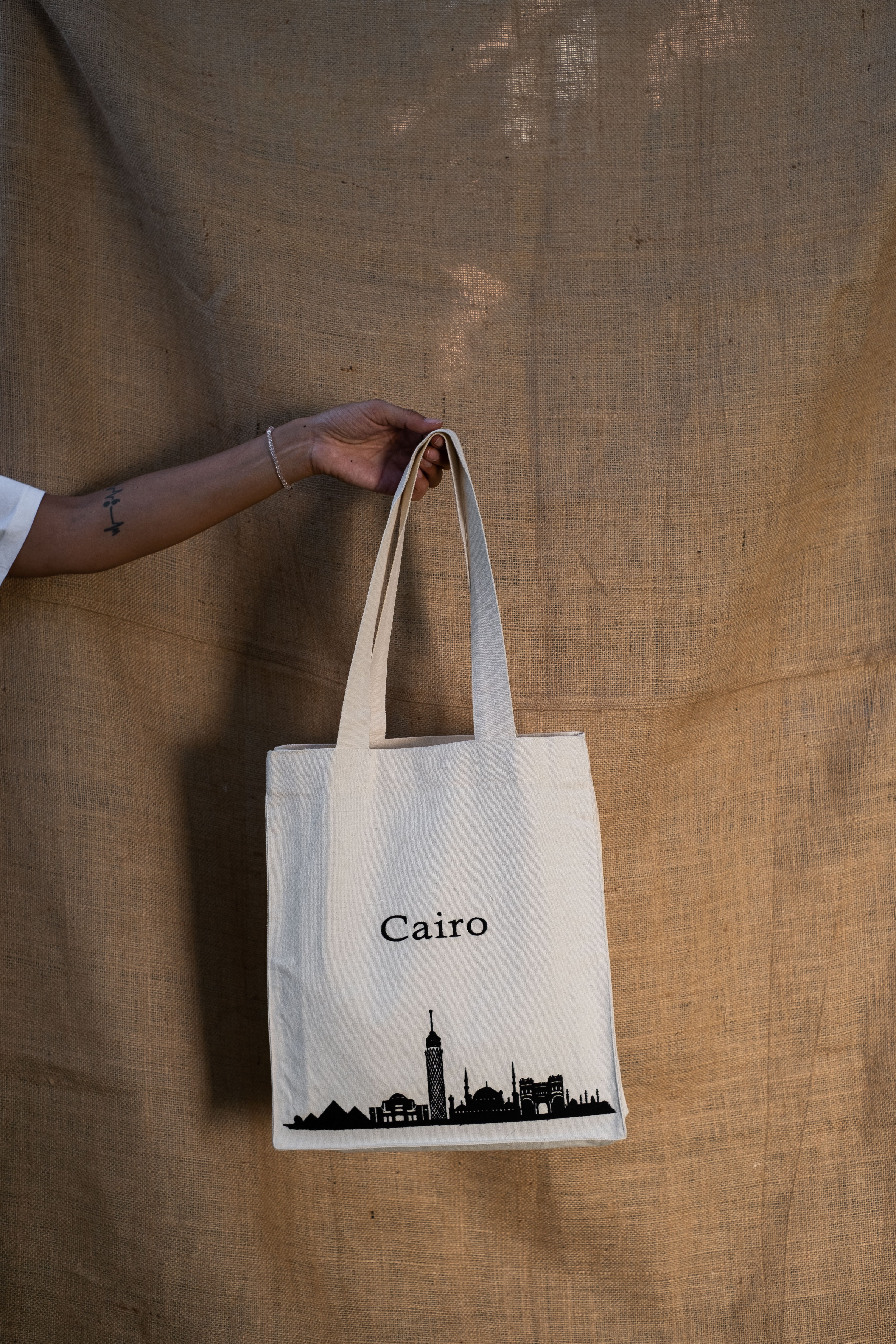 Cairo Skyline Tote Bag